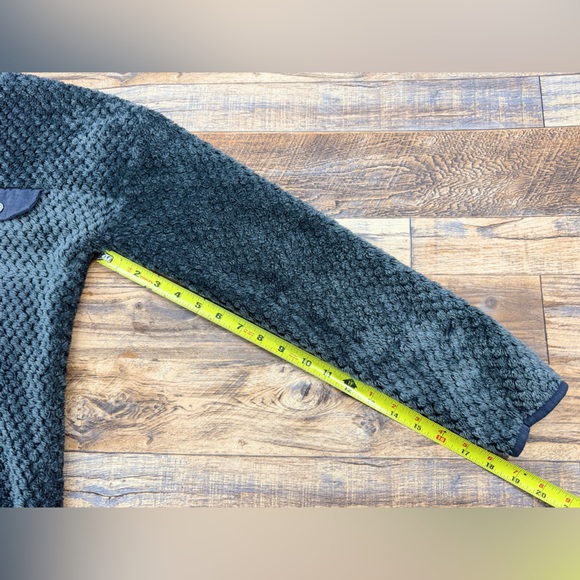 Simply Southern Women's Pullover Sherpa Fleece, Trim Mock Neck, Size Medium - Picture 9 of 12